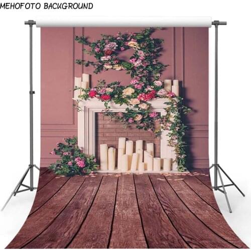 Christmas Background Fireplace Tree Winter Snow Window Backdrop Interior Baby Birthday Photography Background For Photo Studio