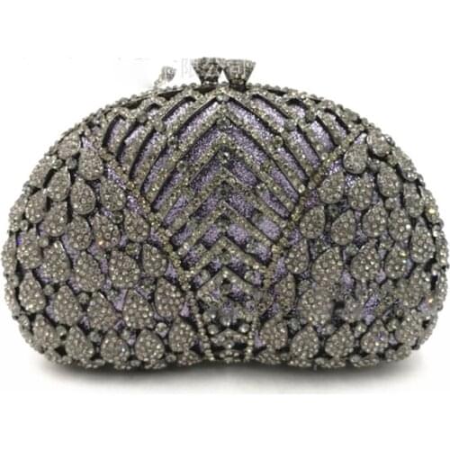 Pink/black Crystal Clutch Evening Bags Women Wedding Party Cocktail Handbags girl gift Purses Bridal Diamond Chain Shoulder Bag