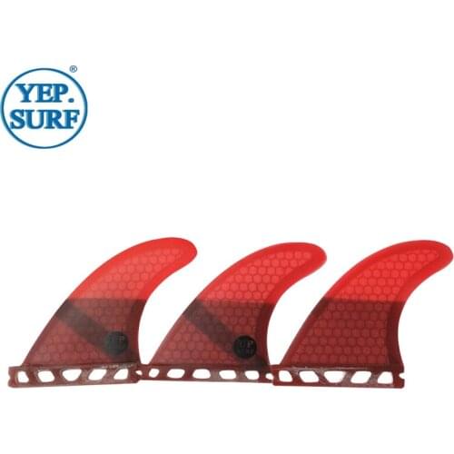 Surfing Quilhas Single Tabs Fin S/M/L/UK2.1 Red Color Fins Honeycomb Fibreglass Fin Surf Board Fin Quilhas of Good Quality