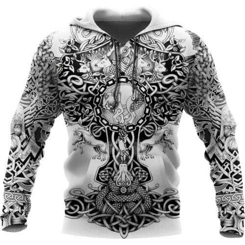 Viking Tattoo 3D Printed Hoodies Harajuku Fashion Sweatshirt Women Men Casual Pullover sudadera hombre Drop Shipping 02
