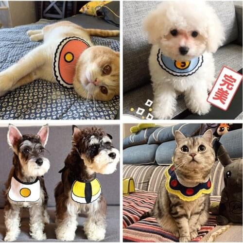 Triangle Scarf for Cute Puppy Dog Saliva Scarf Cat Bib Pet Bib Scarf Teddy Decoration Jewelry Bib Shiba Inu Pet Accessories