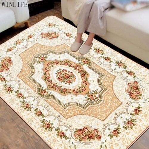 WINLIFE European style Living Room Big Area Decoration Carpet Bedroom Soft House Rugs Door Mat Coffee Table Carpets