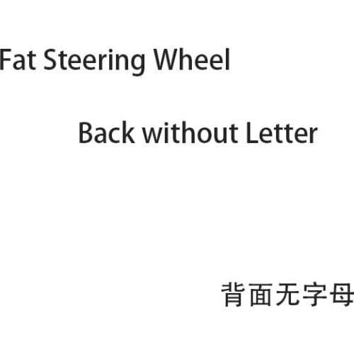 FAT+VER Steering wheel Back Without Letter