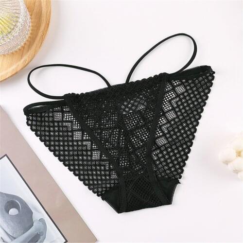 Womens Lady Sexy-Lace Briefs Low Waist butterfly Panties Underwear High-quality Elastic bandage Comfortable Transparent Panties