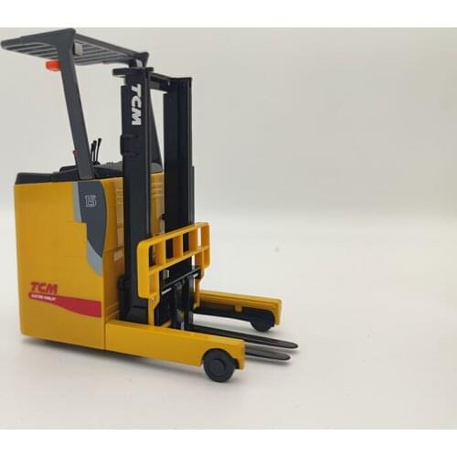 1/20 Scale TCM FRB-VIII Reach Type Forklift Engineering Truck Diecast Model Cars Static Decoration Metal Collection Display Gift