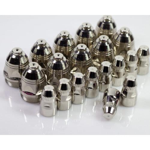 20pcs P80 Plasma Cutting Torch Consumable Cutting CNC 60A 80A 100A P80 Plasma Torch Cut Tip Electrode Nozzle Cutter Tip