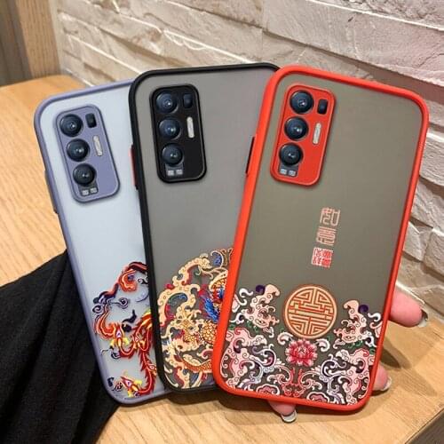 3D Emboss Phone Case For OPPO Reno 4Z 3 4 5 Pro Plus 5G Find X2 X3 Lite Neo Realme 7 5G Luxury Hard PC Cover Silicone Case Coque