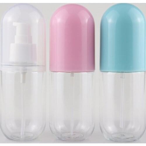 40ml 60ml Cosmetic Spray bottle Face Fine Atomizer Lotion Bottles Empty Refillable bottles Capsule Shape