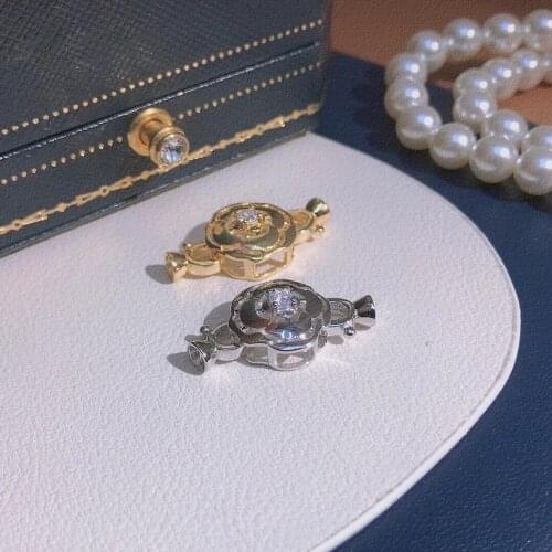 Wholesale 5pcs/lot Hot Cheap Nice Quality Flower Shape S925 Sterling Silver Pendant Necklace Bracelet Clasp