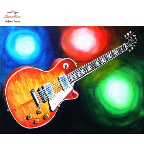 5D Diamond Painting Full Square Guitar Embroidery Picture Rhinestone Diamond Mosaic Home Decor Drop Ship