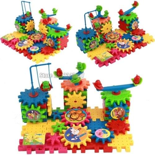 Electric blocks 81pcs variety educational toys multiple spellings creative baby toy plastic model kits #3178 Toy