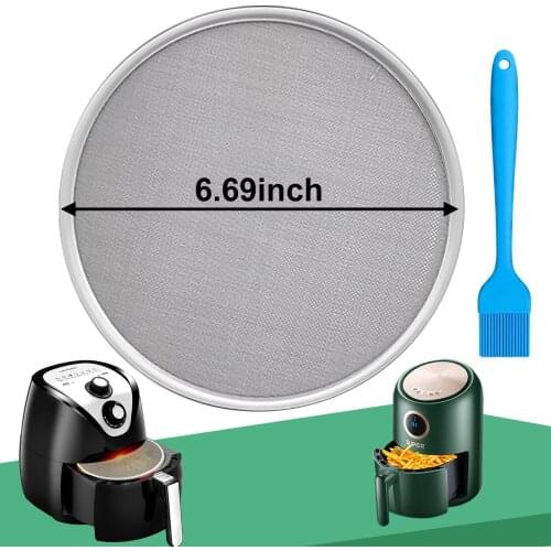 Air Fryer Accessories Splash Screen Oil-Proof Net Stainless Steel Oil Splash Lid Fine Mesh Air Frying Pot Splatter Screen Guard