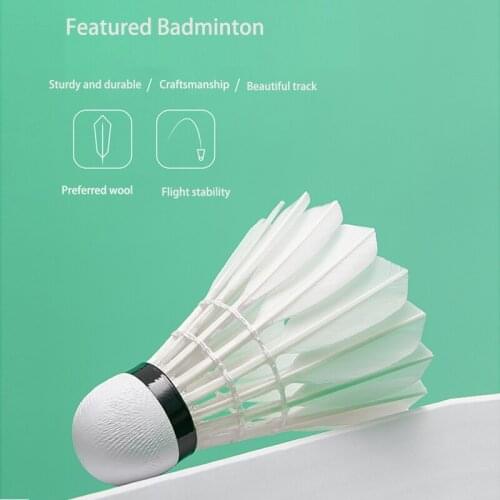 Alpha Badminton Accessories Equipmen Balls Shuttlecocks Goose Feather Sports Professional Game Badminton Club-Level Amateur Ball