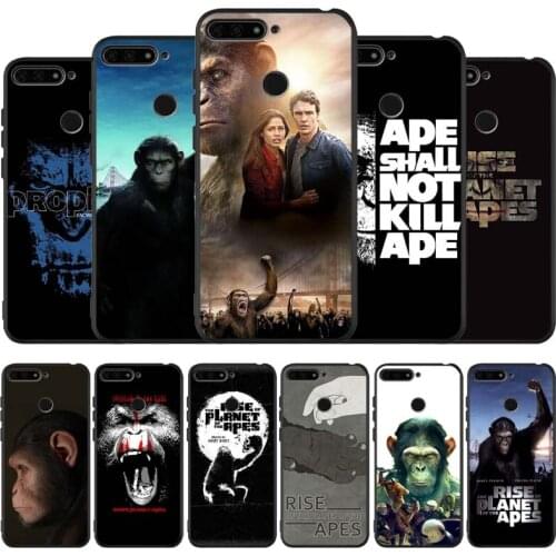 Rise of the Apes black Silicone Phone Case For honor 30 20 Pro 8 8X 9 10 20 Lite Mate 10 20 30 Lite Pro cover