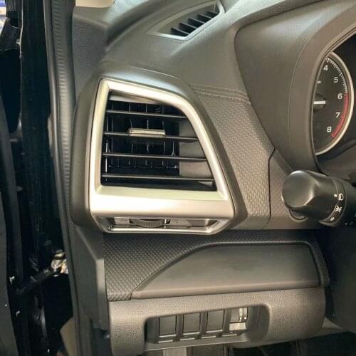 For Subaru Forester SK 2018 2019 2020 ABS Front Side Row Air Conditioning Vent Outlet Cover Frame Trim Parts Accessories