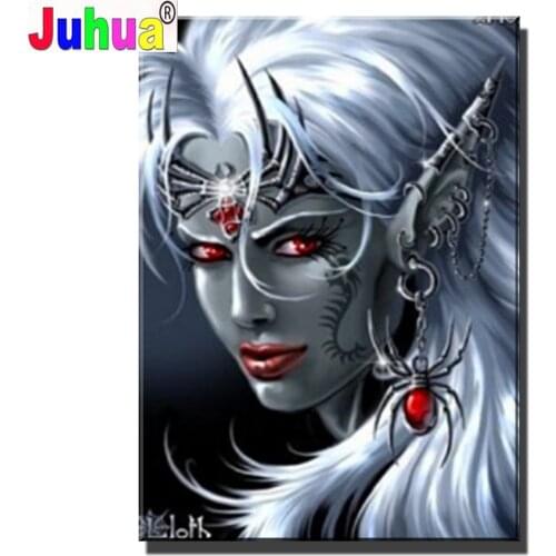 Gothic spider Woman diamond painting,full,square,round diamond embroidery Girl,mosaic diamond diy handwork puzzle diamant