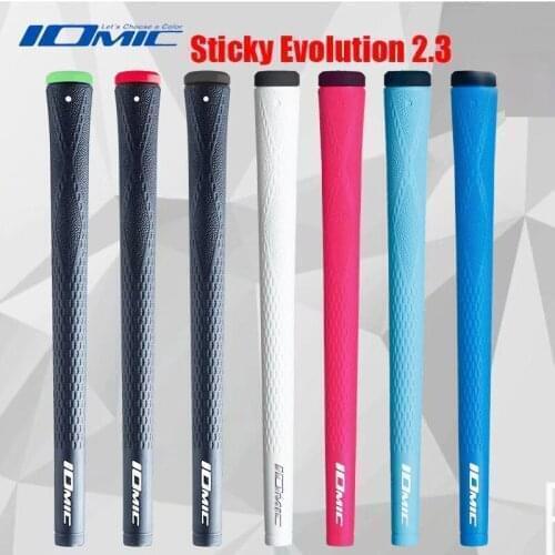 IOMIC sticky Evolution 2.3 Golf grips High quality rubber Golf irons driver grips 7 colors 15pcs/lot Golf club grips standard
