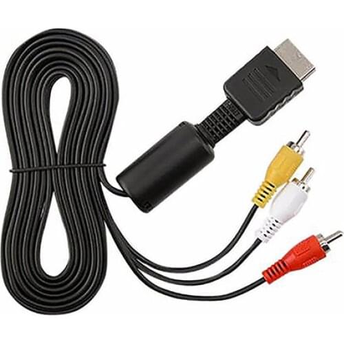 New 6ft AV RCA TV Audio Video Cable Adapter Cord for Sony PlayStation PS3 2 1