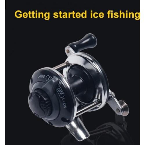 HOT Winter Outdoor Mini Metal Ice Fishing Reel Spinning Wheel Bearing Fish Gear Fishing Reel Spinning Wheel Bearing Fish Gear
