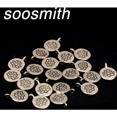 Lotus Life Tree OM Buddha Zinc Alloy Metal Beads For Jewelry Making Charms Bracelet Necklace Jewelry Findings Diy