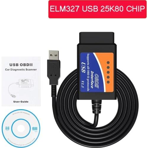MINI ELM327 V1.5 Bluetooth USB PIC18F25K80 ELM 327 OBD2 Scanner Diagnostic tool OBD OBDII Code reader For BMW FOR VW FOR FORD