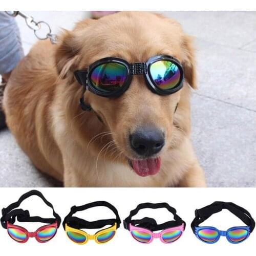 Fashion Dog Protection UV Sunglasses For Outdoor Foldable Cool Pet Dog Glasses Medium Large Dog Pet Glasses Pet Eyewear