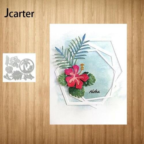 2021 New Metal Cutting Dies Circle Tree Leaves Flower Craft Scrapbooking Handmade Knife Mould Blade Punch Stencils Dies Cut Mode