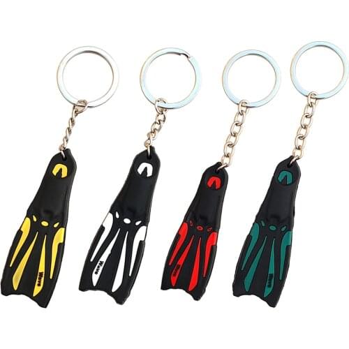 Novelty Mini Dive Fins Flippers Key Chain Holder Keyring Keychain