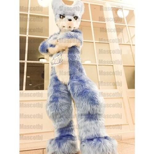 Unisex new Husky Dog wolf fox Fursuit Mascot Costume Cosplay Party Dress Furry Outfits Advertising Carnival Adults Gifts