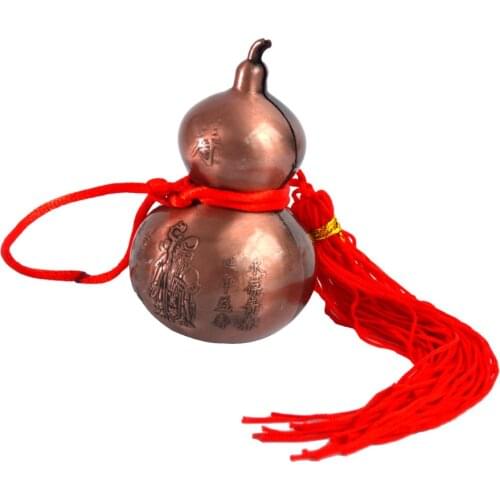 One Big Feng Shui brass Wu Lou Wu Lu Gourd Charm Amulet AA114