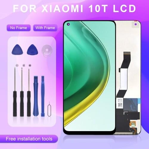 Hot Sale For Xiaomi Mi 10 T LCD Touch Screen Digitizer 10T Pro 5G Display Assembly Repair Parts With Frame Free Shipping