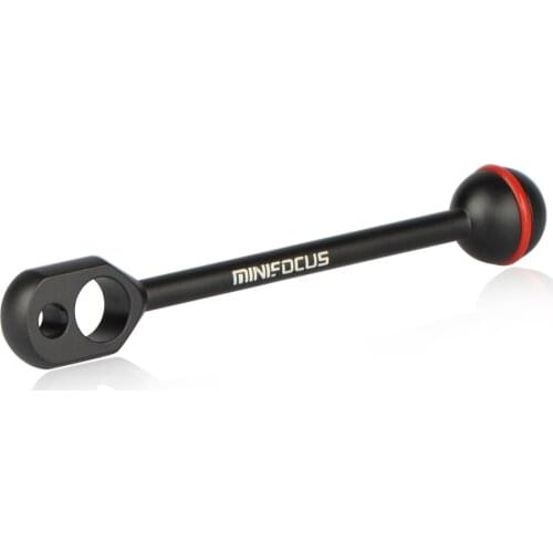 5.5" Aluminum 1"Ball to YS Head Adapter Lightweight Joint Arm for Underwater Strobe Housing Light to Diving Tray Handle System