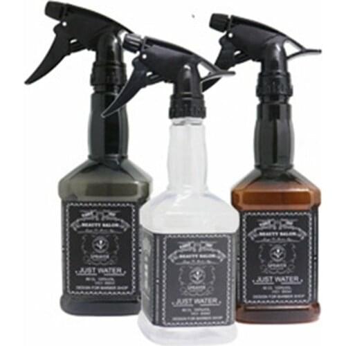 Hairdressing Spray Bottle Water Sprayer Retro Whiskey Oil Irrigation Head Bottle Hairdresser Hairdressing Tools