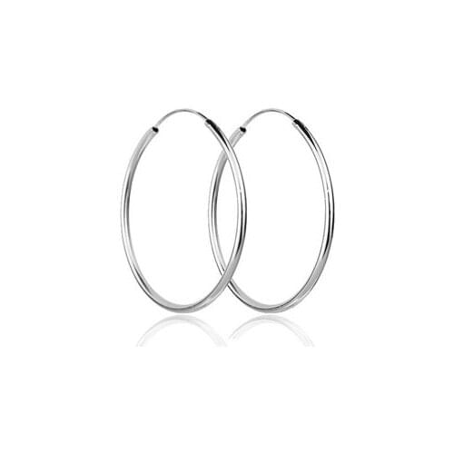 925 sterling silver earrings simple glossy bohimia earrings with large circle earrings for fashion girl gifts wholesale