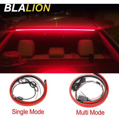 Led Car Additional Stop Light Stop Signal Light For Auto 12V Brake Light 90cm Rear Tail Warning Light LED Signal Warning Lamp