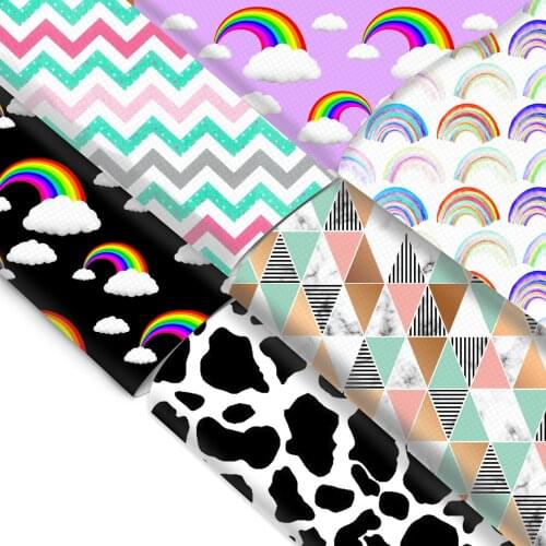 20*33cm Lychee Faux Synthetic Leather Fabric For Bow Wallet Phone Case Scrapbook Faux Leather Sheets DIY Wallet,1Yc9973