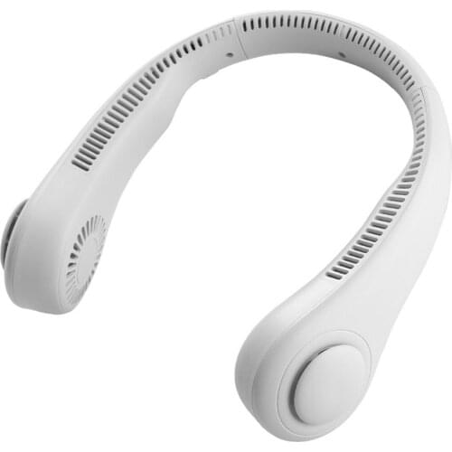 Summer Hands-Free Hanging USB Rechargeable air conditioner fan ravel Hanging Neck Cooler Earphone Earphone Design Sport Fan 1PCS
