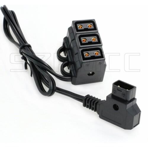 1 x 3 D-Tap Hub Splitter PowerTap Cable D-Tap Male to 3 D-Tap Female for Anton Bauer Camera Battery