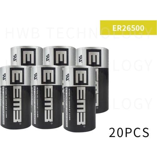 20pcs EEMB ER26500 3.6V 9000mAh C type PLC control lithium battery Brand New Free Shipping