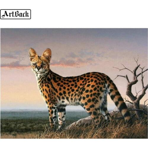 5d diamond painting leopard animal pattern full square diamond mosaic kit new arrival diamond embroidery