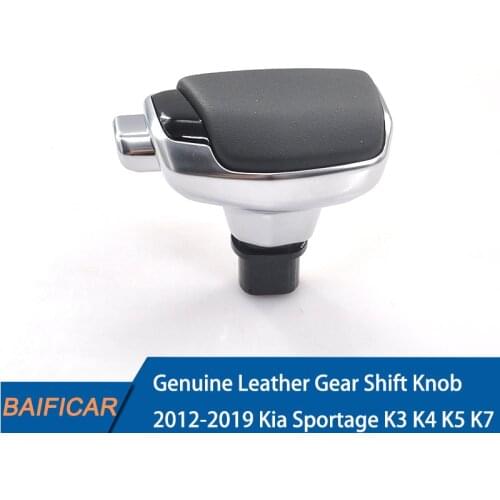 Baificar Brand New Genuine Leather Automatic Gear Shift Knob For 2012-2019 Kia Sportage K3 K4 K5 K7