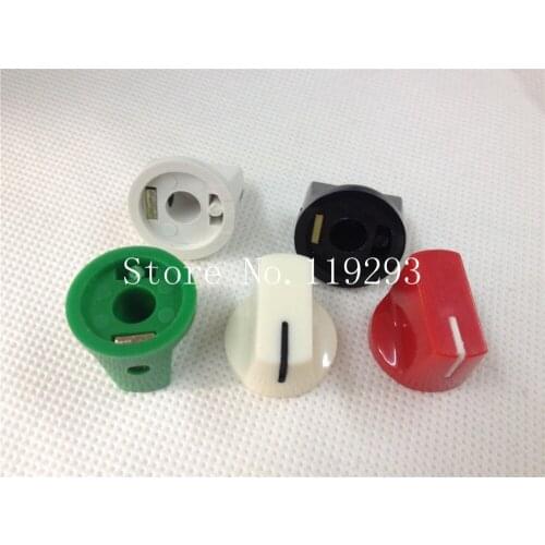 [BELLA]Instrumentation potentiometer switch a font knob lock screw cap diameter 19 * 14MM 8 colors--100PCS/LOT