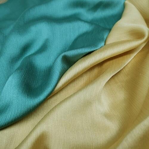 Glossy Chiffon Dress Crepe Fabric Cooling Trousers Solid Scarf Soft Summer Material