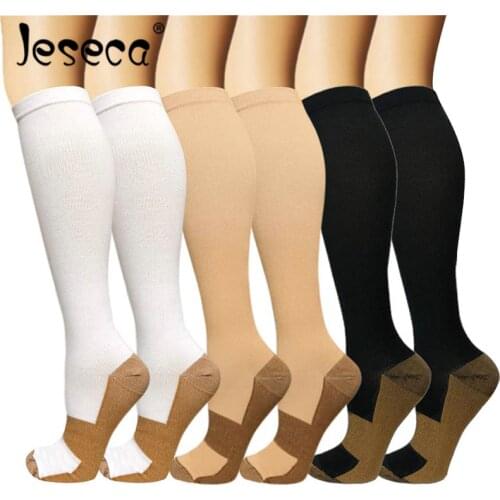 New Unisex Compression Long Sox Stockings Running Sport Leg Health Underwear Pressure Varicose Vein Support Knee High Stockings