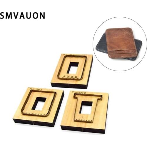 Wood Mold Card Holder 2021 Diy New Trend Fashion Die CuttingCard Bag Steel Die Leather Bag Handmade Knife Mould For Leather