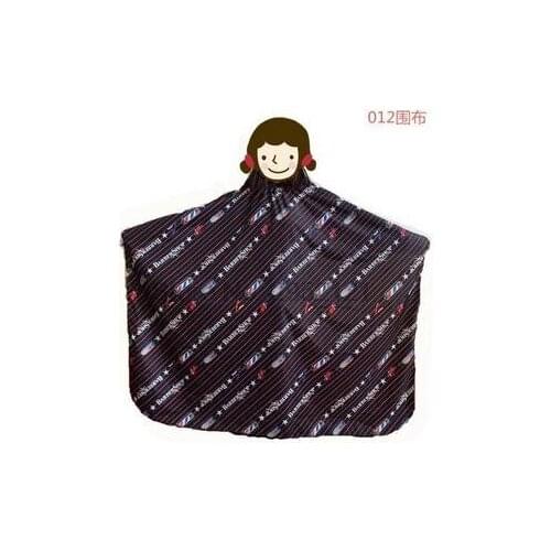 By dhl 100pcs Colorful Pro Salon Hair Hairdressing Waterproof Stripe Cloth Hair Dyeing Gown Anti-static Hair Cutting Styling new