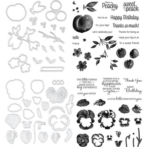 Metal Cutting Dies Flower Fish Series for DIY Scrapbooking Album Paper Cards Decorative Crafts Embossing Paper Cards Die Cuts