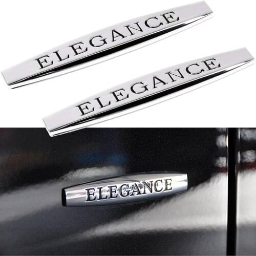 2pcs Metal 3D Car Side Fender Elegance Logo Badge Sticker For Mercedes Benz A B C E S Class CLA CLK GLA GLB GLC GLE Accessories