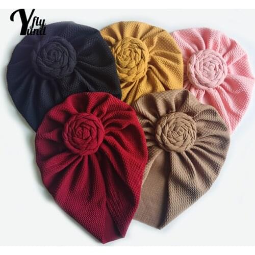 Yundfly Fashion Handmade Knotted Braided Hat Solid Color Baby Indian Cap DIY Clothing Decoration Infant Accessories Holiday Gift