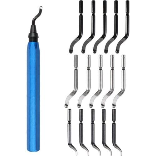 15pcs Metal Repair Deburring Tool Kit Bit Rotary Deburr Blades Remover deburring tool set for Wood Copper- and Steel Accessories